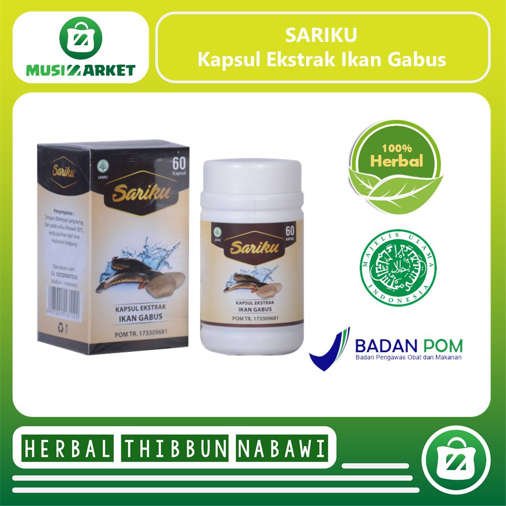 

MM KAPSUL SARIKU IKAN GABUS 60KPS HERBAL PARU PARU TERBAIK