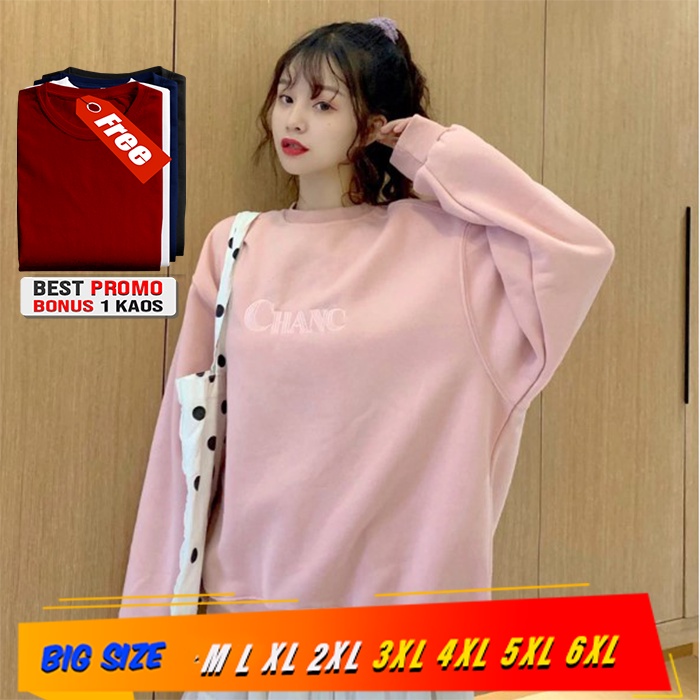 SWEATER WANITA POLOS M L XL XXL XXXL XXXXL XXXXXL