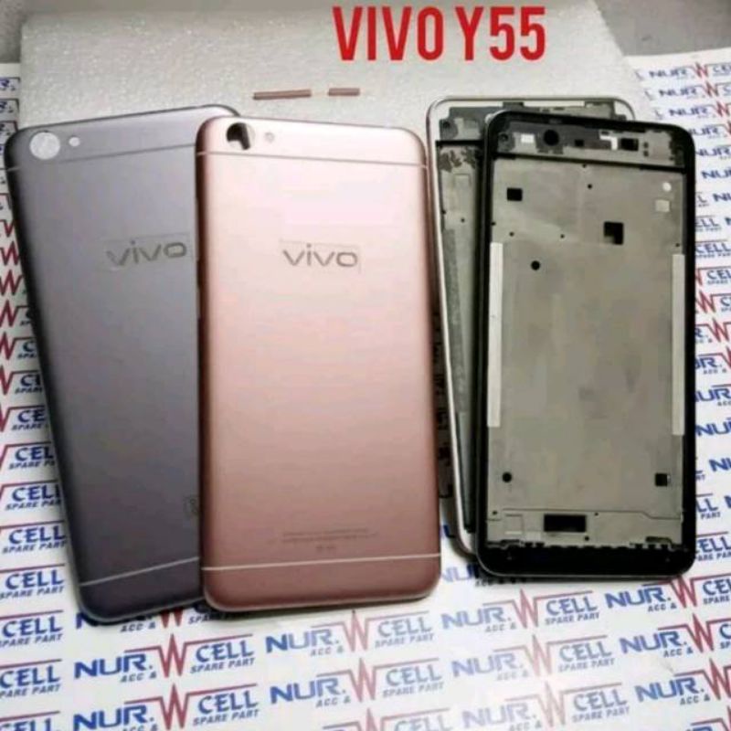 FRAME+BACKDOOR KESING CASING HOUSING VIVO Y55 FULLSET ORIGINAL