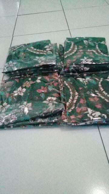 Batik Couple Keluarga Sania Ruffle Ori Ndoro Jowi Dnt Motif Cendrawasih Pelangi Kombinasi