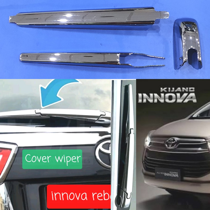 Cover wiper kaca belakang toyota ALL NEW Innova inova reborn 2016 sampai 2023 chrome crome 2022 2021 2020 2019 2018 2017