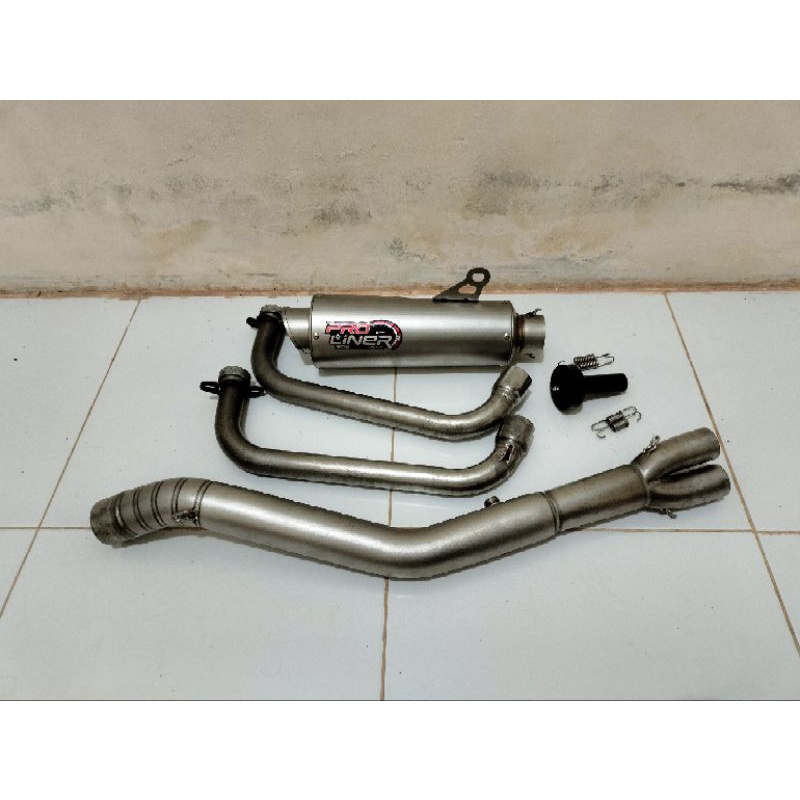 KNALPOT PROLINER TR1 LONG R25 MT25 FULL SYSTEM ORIGINAL