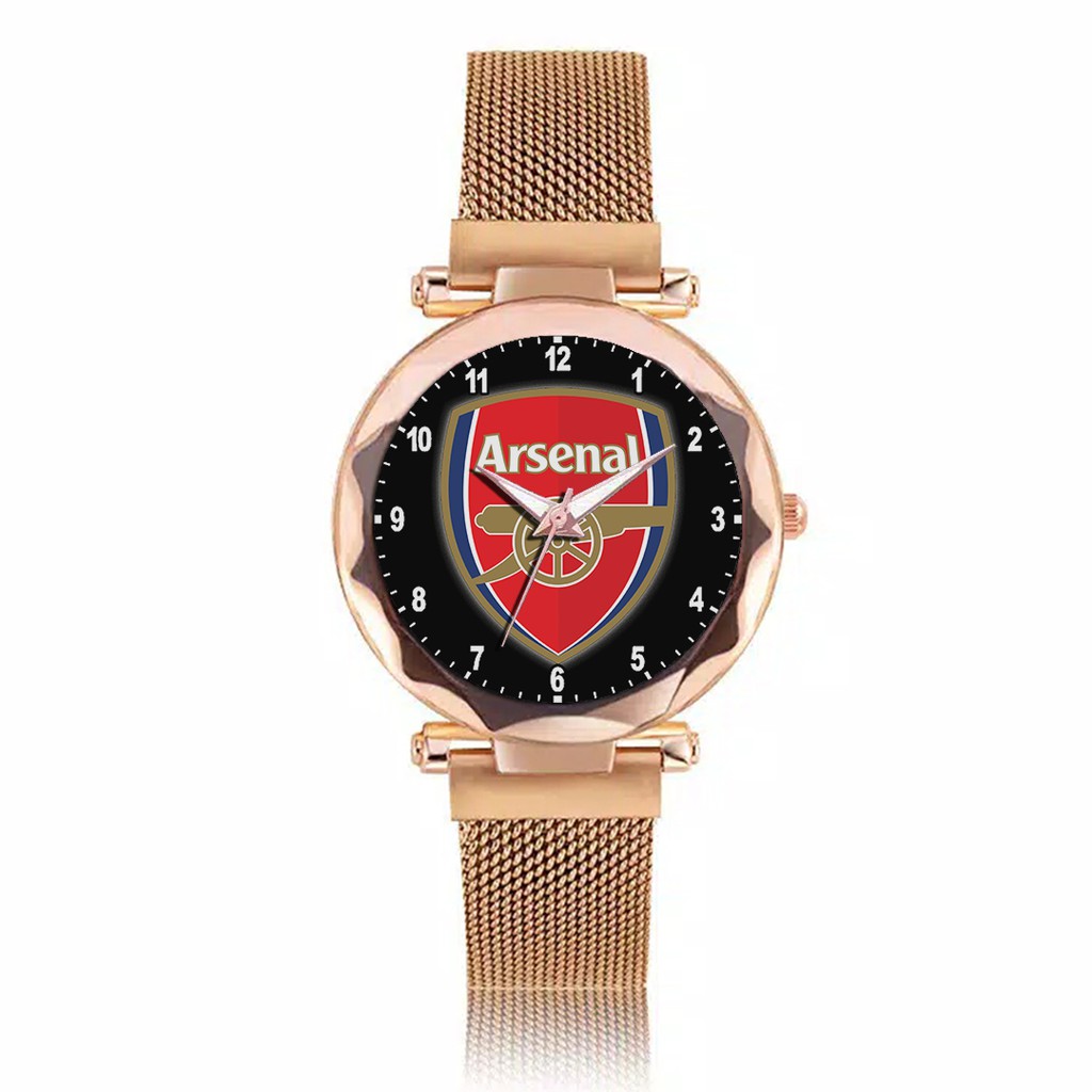 Jam Tangan Wanita Custom - ARSENAL 1 Free Box &amp; Batre Cadangan