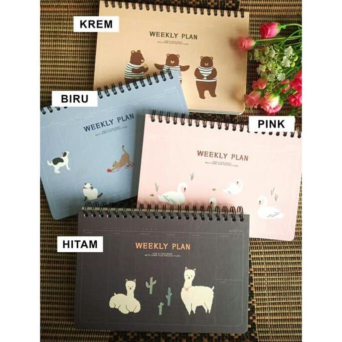 

[[BISA COD]] Agenda / Buku tulis / Weekly Planer / Diary Full Colour - Hey Presto - Hitam
