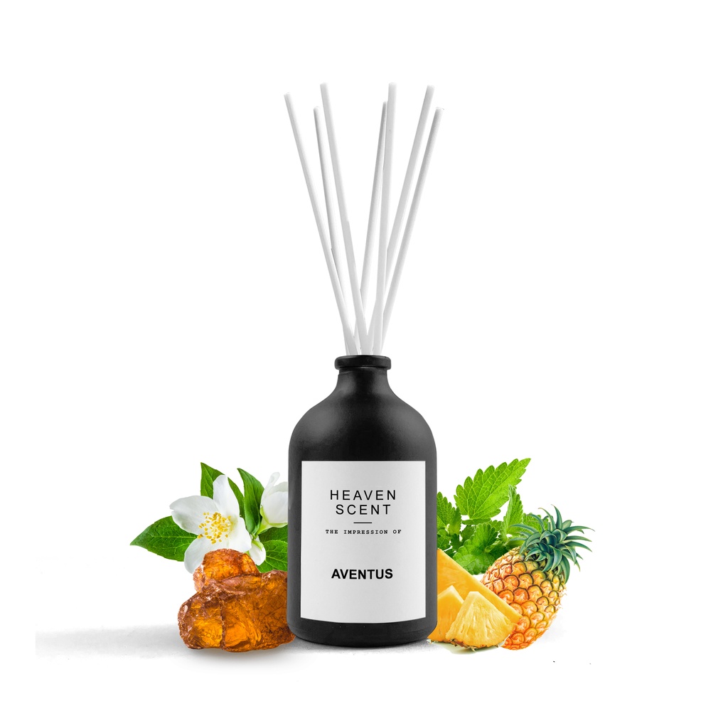 HEAVEN SCENT Luxury Reed Diffuser 100ml - Pengharum Ruangan Aromaterapi Inspired by Fragrances-Creet  Aventus