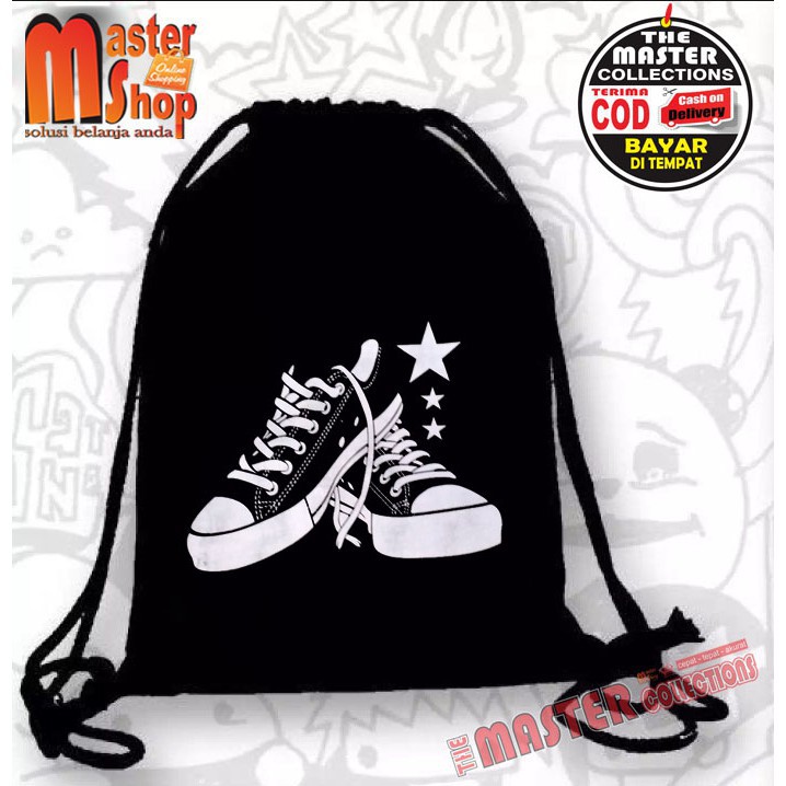 Tas Serut Sepatu / Drawstring / Tas Tali / Tas Stringbag Gym Olahraga ( MURAH BISA COD )