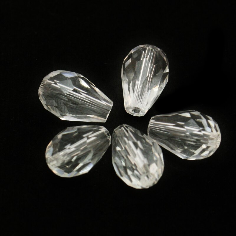 High Quality 5500 Faceted 8x11mm Teardrop Crystal Glass Quartz Drop Beads DIY Beads Accessories for Jewelry Making