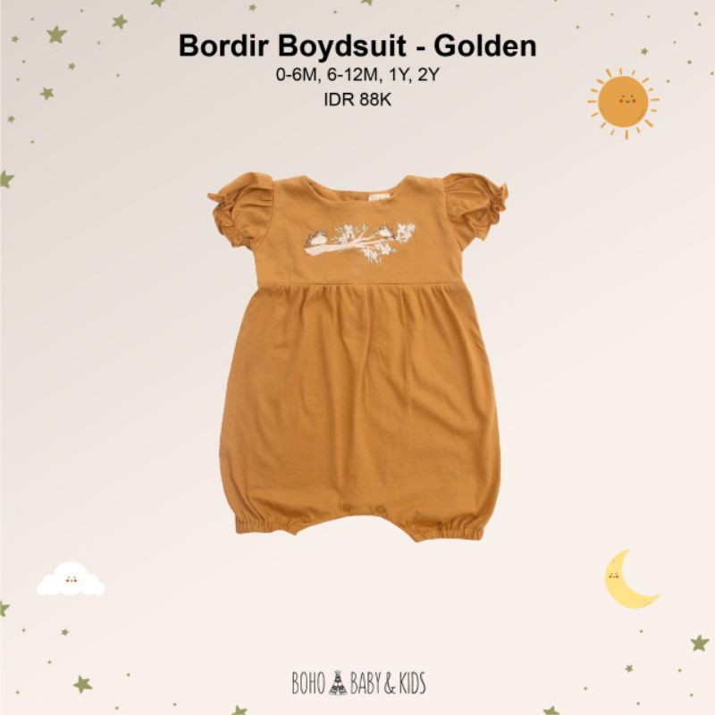 Boho Baby Bordir Bodysuit / Baju Anak Perempuan