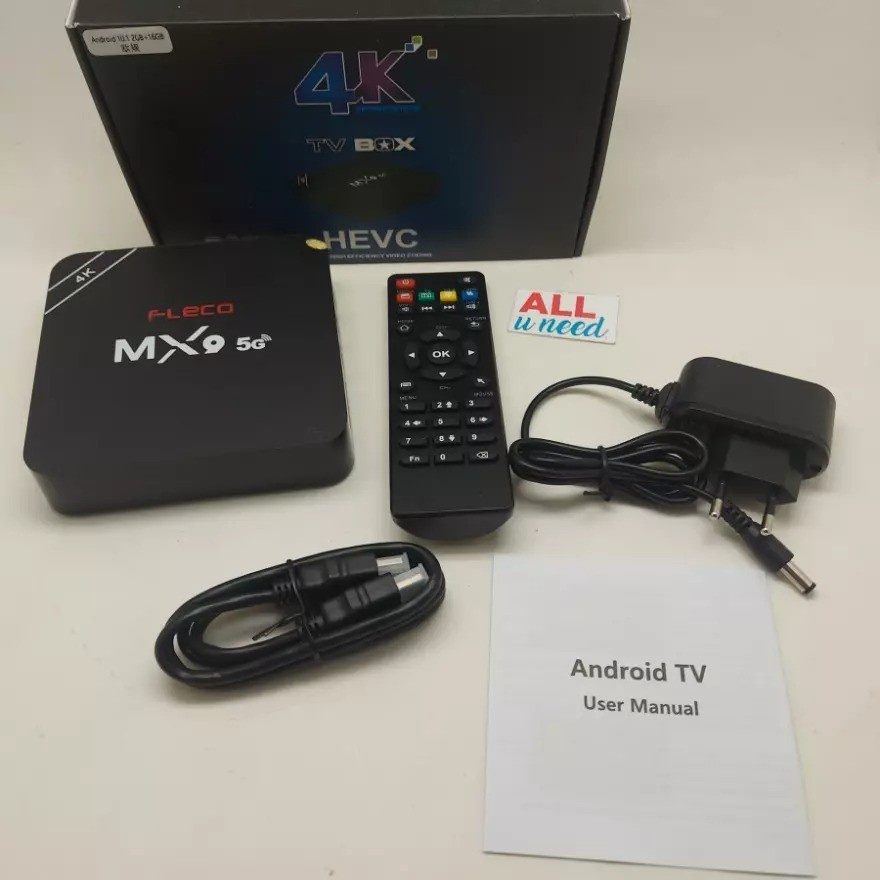 TV Box Fleco MXQ Pro 4K 2gb HEVC - 16 Gb TV Box Android Tv