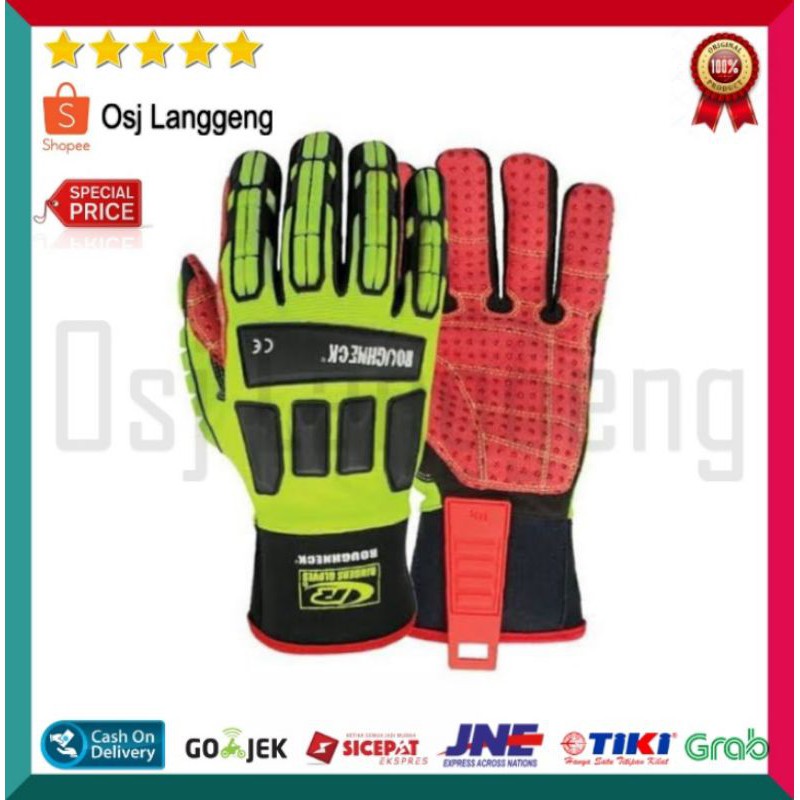 BISA COD |  Sarung Tangan Safety Gloves ROUGHNECK