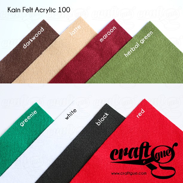 Kain Felt Acrylic 100 (Ukuran 30x30cm)