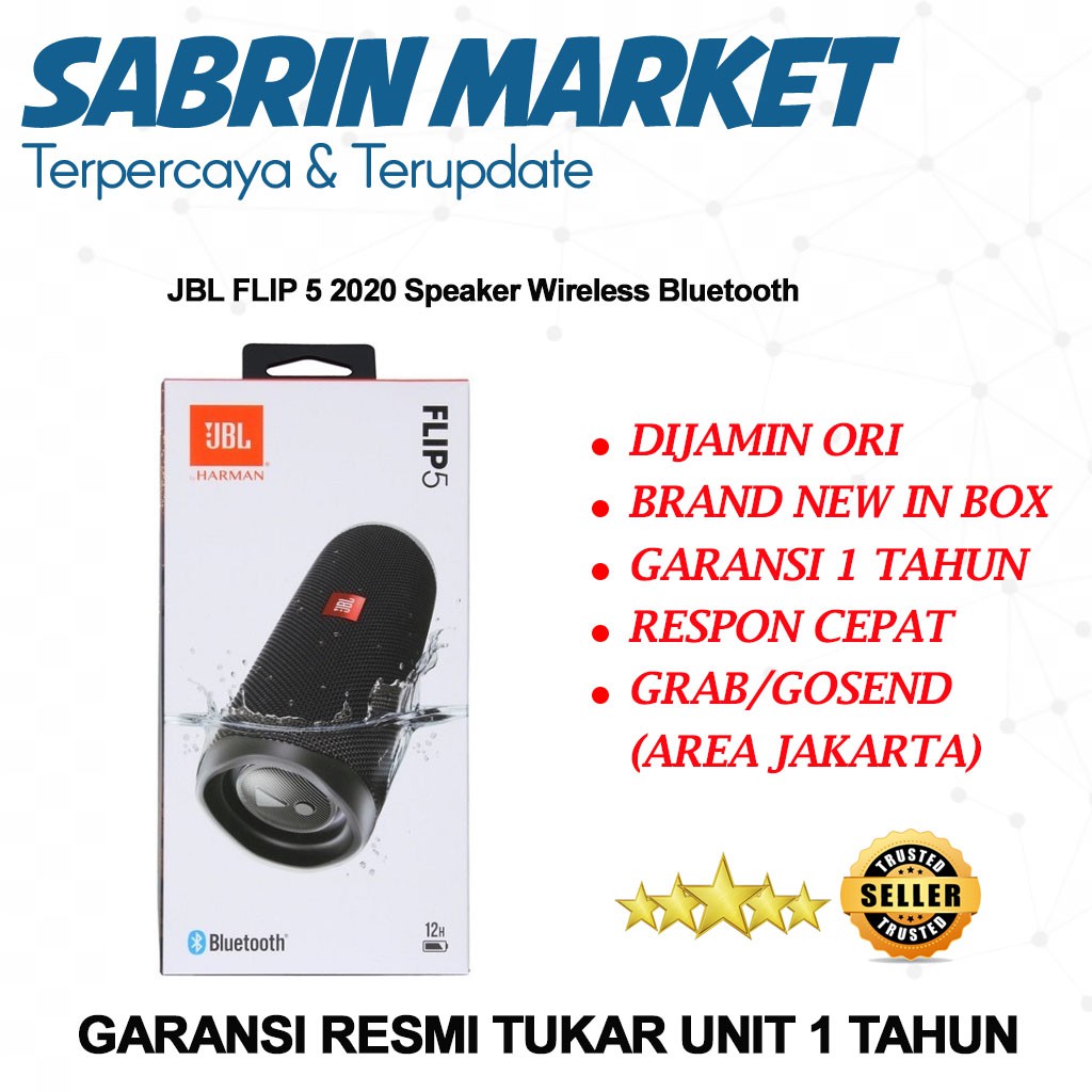 JBL FLIP 5 2020 Speaker Wireless Bluetooth Original By Harman Kardon