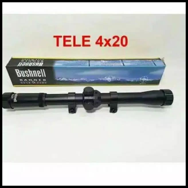 Teleskop Riflescope Bushnell 4X20 Scop Senapan Angin