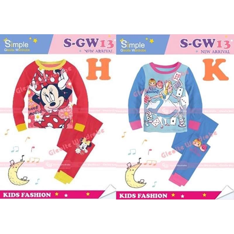 PIYAMA BLUE KAPOW / SGW13 PIYAMA PAJAMAS ANAK