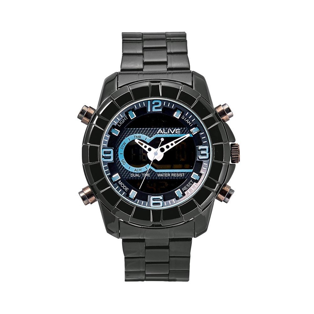 JAM TANGAN PRIA SOPHIE MARTIN ALIVE ANSALDI BLACK HITAM GAL341B5