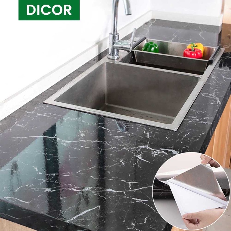 DICOR Sticker Wallpaper Meja Dinding Dapur Anti Minyak - WGFYT4B