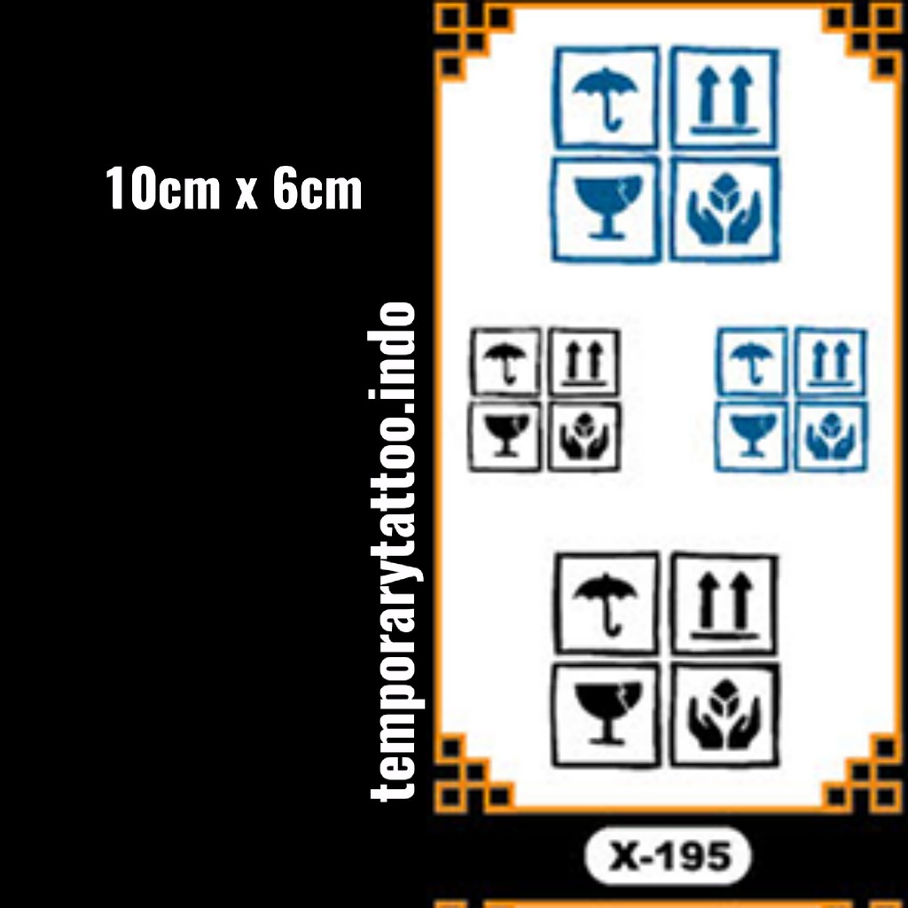 Tato Temporer Lengan Tangan Gaul Keren Temporary Tattoo 10x6 - X195