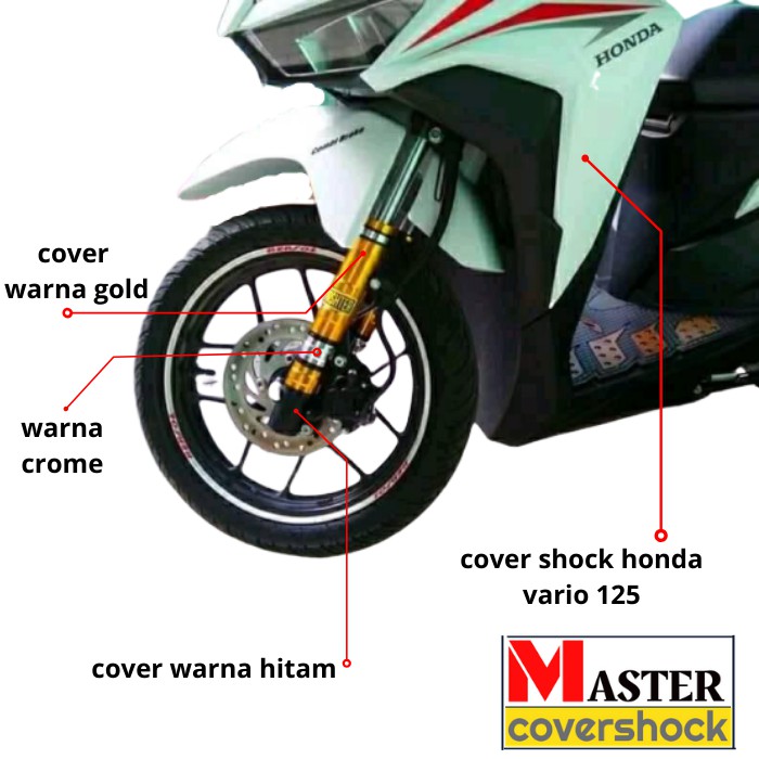 Cover Shock Motor Vario Aksesoris Shockbreaker Cover Shock Vario 125 150 New Aksesoris Motor Vario Shopee Indonesia