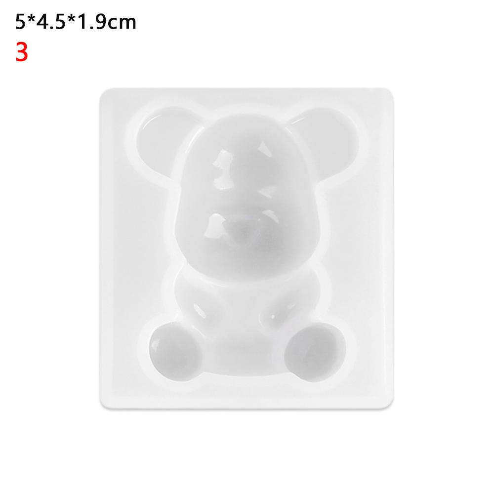 Top Teddy Bear Cetakan Silikon Handmade DIY Mainan Anak Membuat Perhiasan