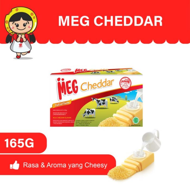 

MEG Cheddar 165 GR Keju Cheese Chedar