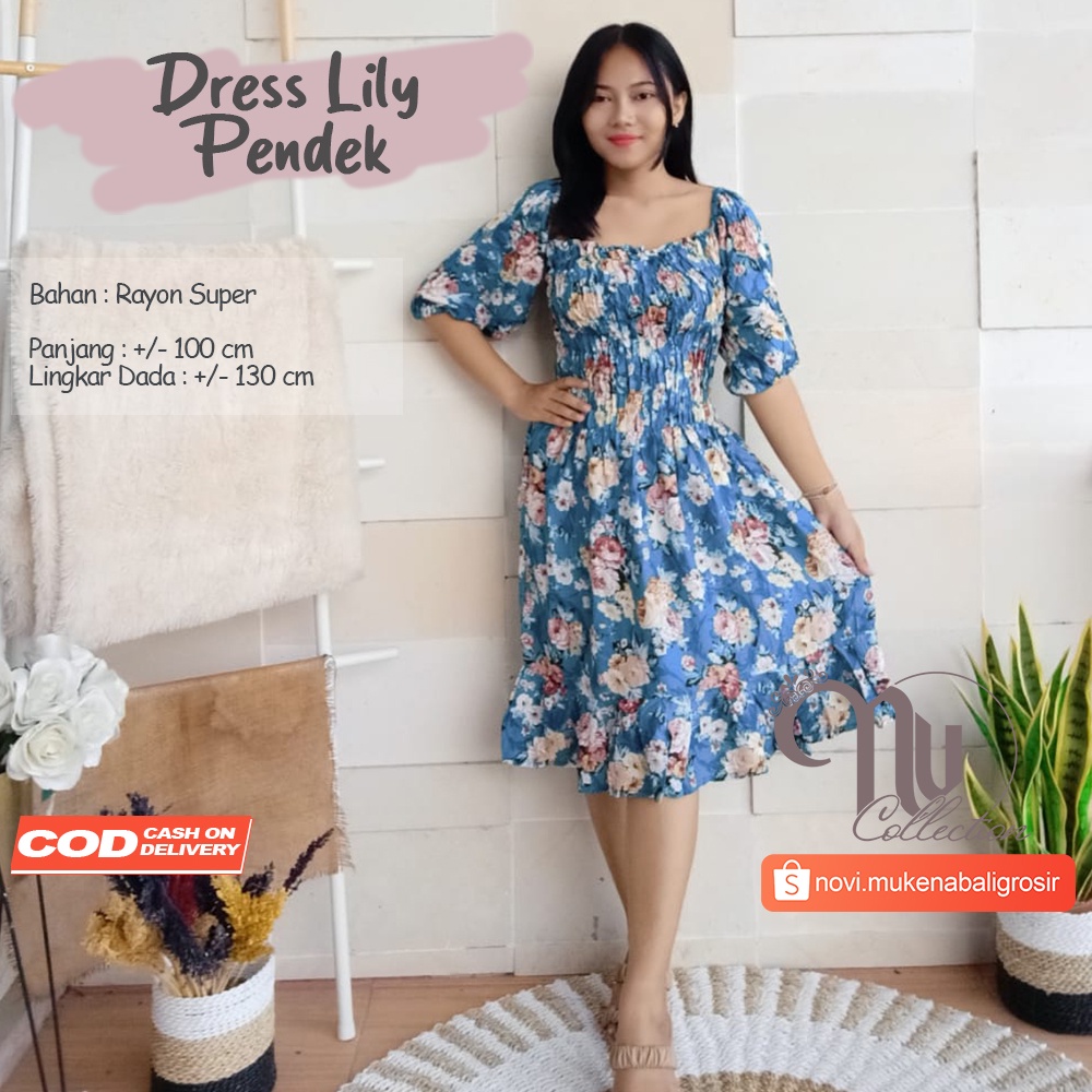 LILY RUFLE DRESS MOTIF