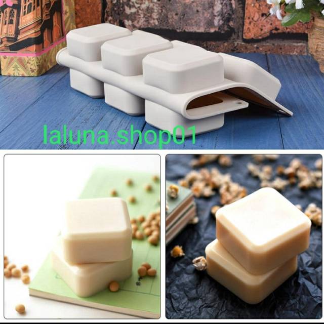 Cetakan Sabun Handmade 9 Lubang bahan Silikon