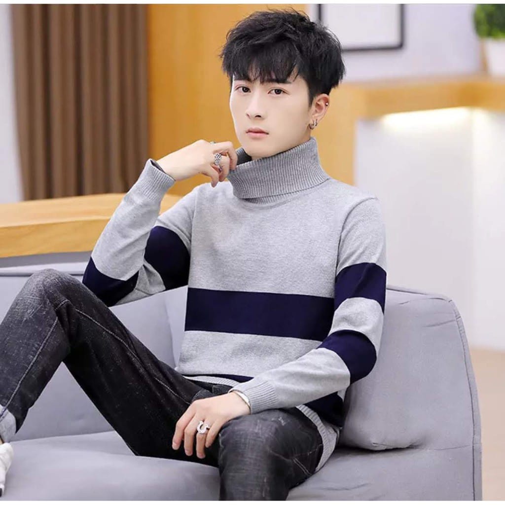 SWEATER PRIA SWEATER RAJUT PRIA STRAIGHT