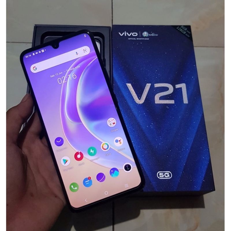 Vivo v21 5G bekas ada Lecet Retak