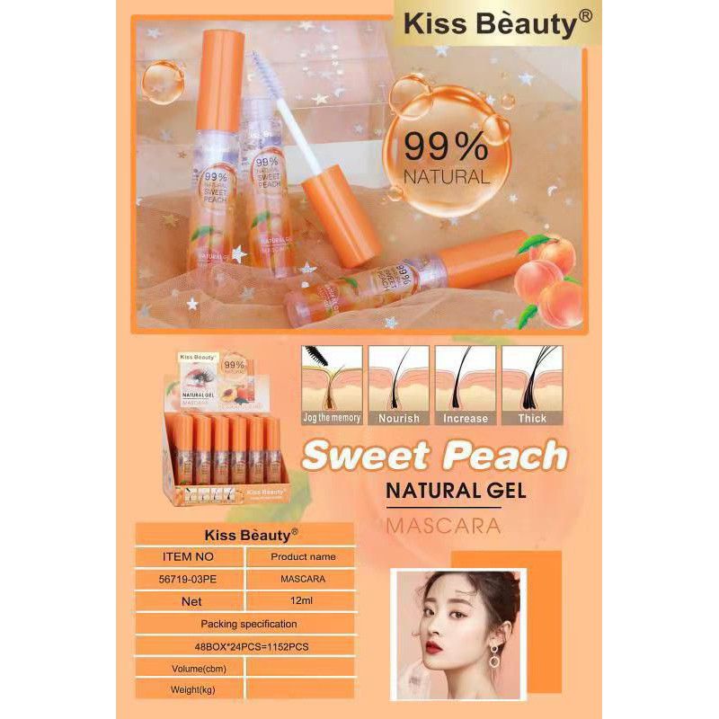 MASCARA GEL BENING  99 % NATURAL PEACH PERPCS NO.56904-03A | 56719-03A