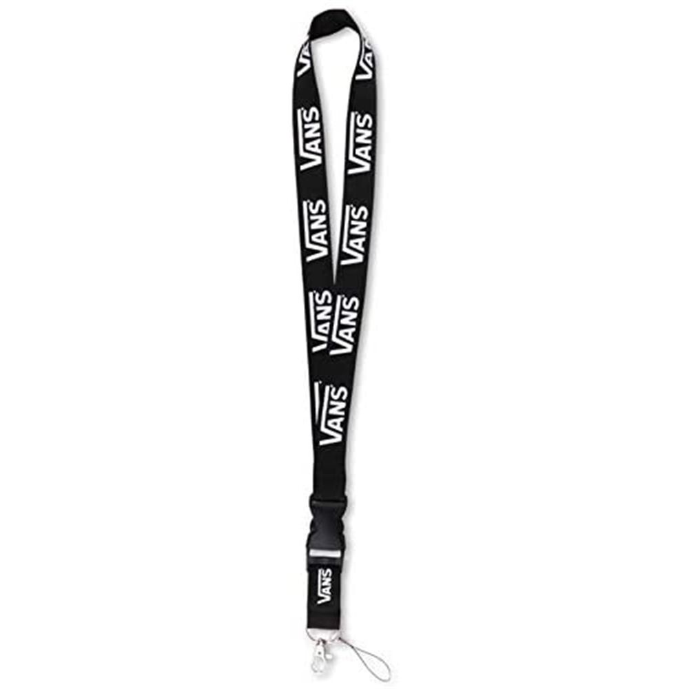 QUINTON 2 in 1 Fashon Brand Lanyard Anti-lost Phone Hang Rope Vans Pattern for keys Whistle Key Ring Holder Phone Lanyard Strap Durable Name Tag Holder Phone Badge Neck Straps