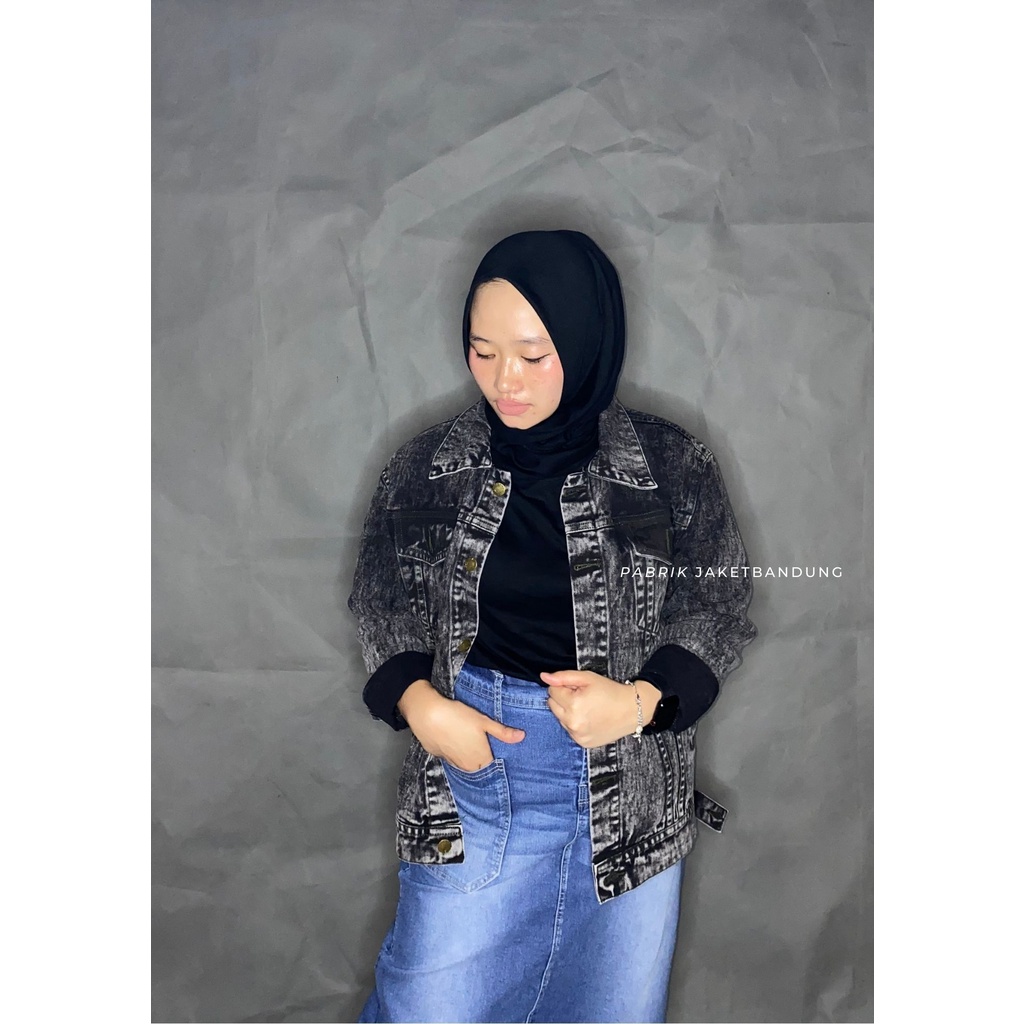 JAKET JEANS SANDWASH || CLASIC DENIM PRIA DAN WANITA