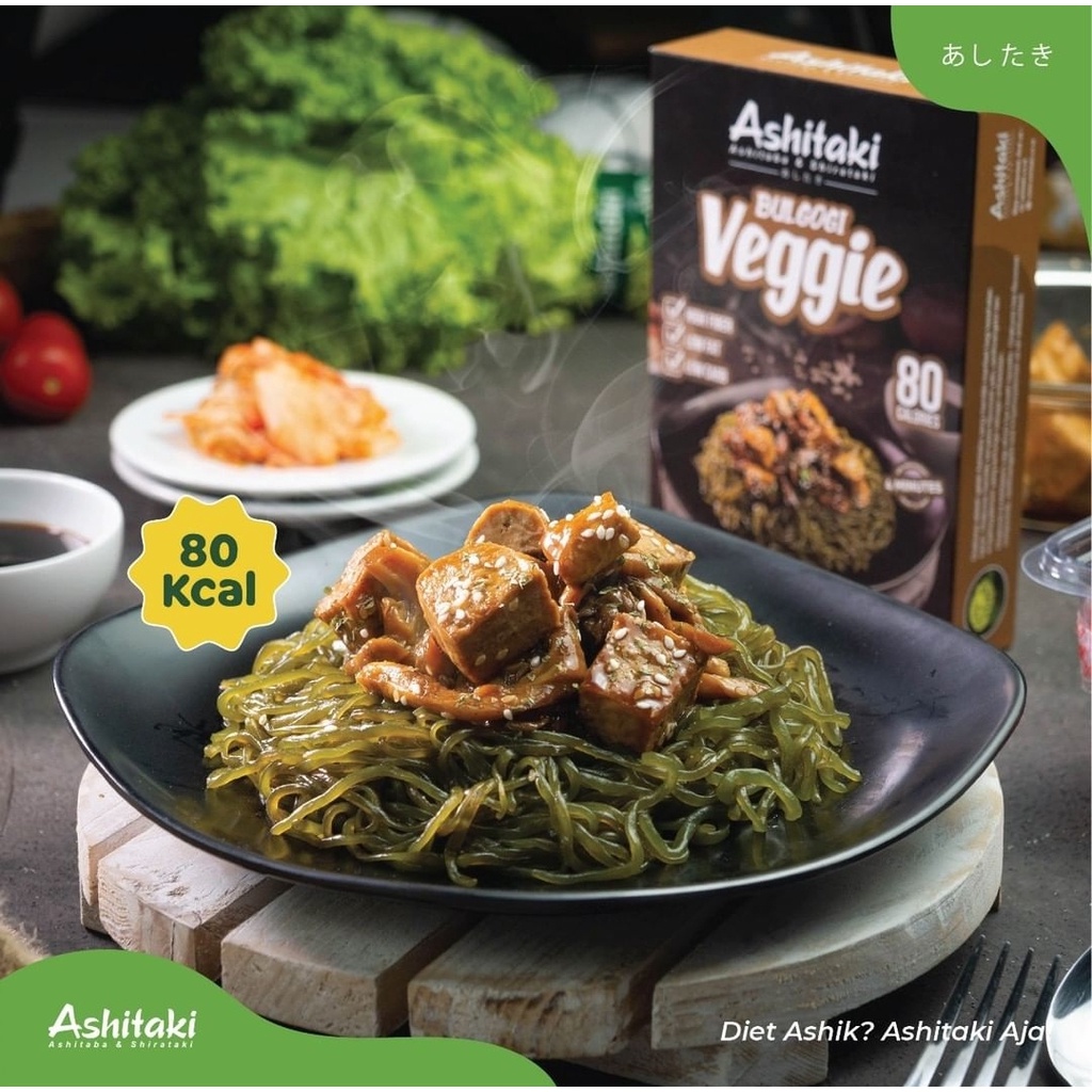 ASHITAKI Mie Shirataki - Mi Instan Diet Sehat - Ashitaba Konjac Noodle - Rendah Kalori