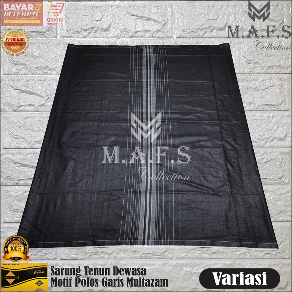 SARUNG TENUN DEWASA &amp; ANAK MOTIF POLOS GARIS