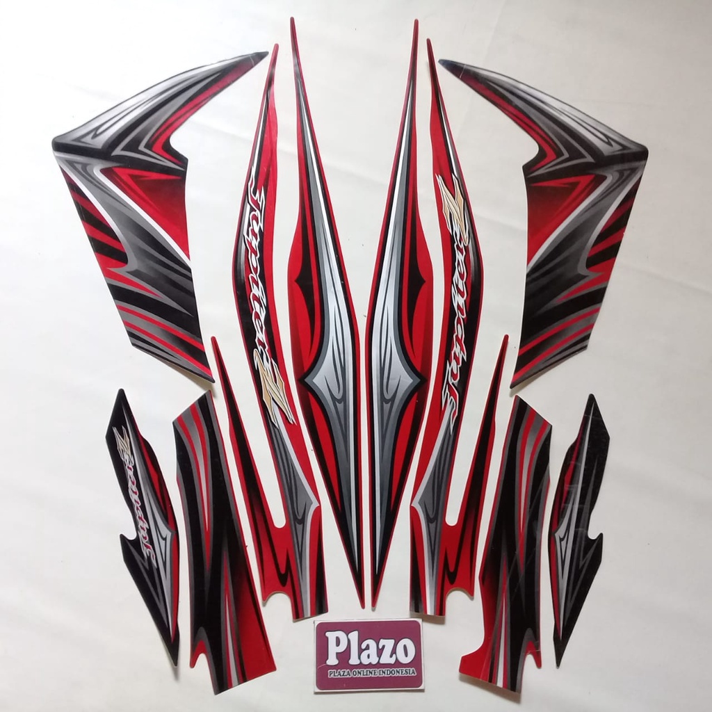 Sticker striping motor lis body yamaha jupiter z 2011 merah