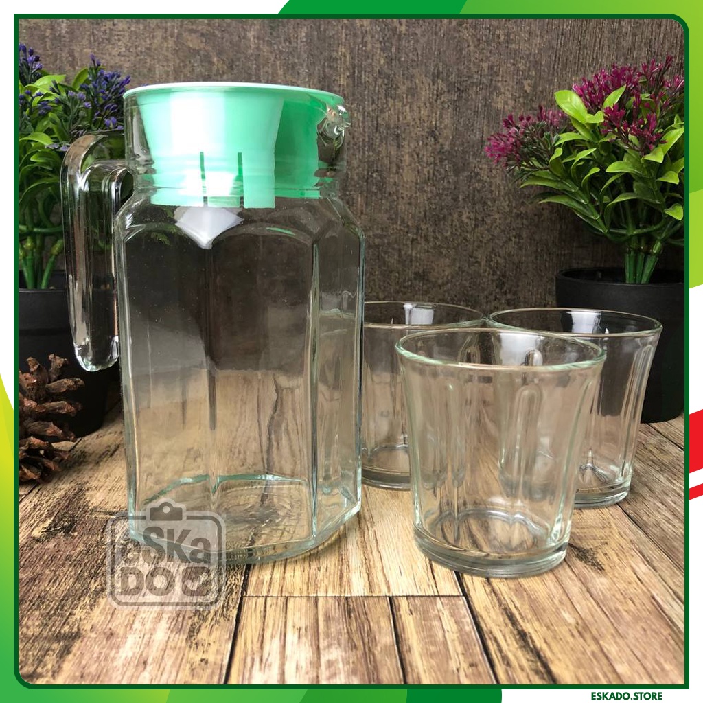 Glass Jug/Pitcher Gelas/Wadah Air Kaca/Kendi Gelas KIMGLASS