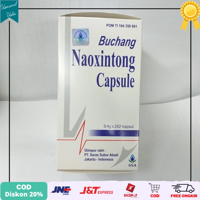 

◾COD◾ 252 kapsul Buchang Naoxintong kapsul( herbal stroke perencar darah ssa