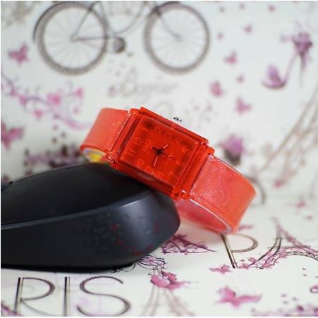 BISA COD Jam Tangan Wanita/Pria Q&amp;Q Transparan Kotak Strap Rubber Jelly