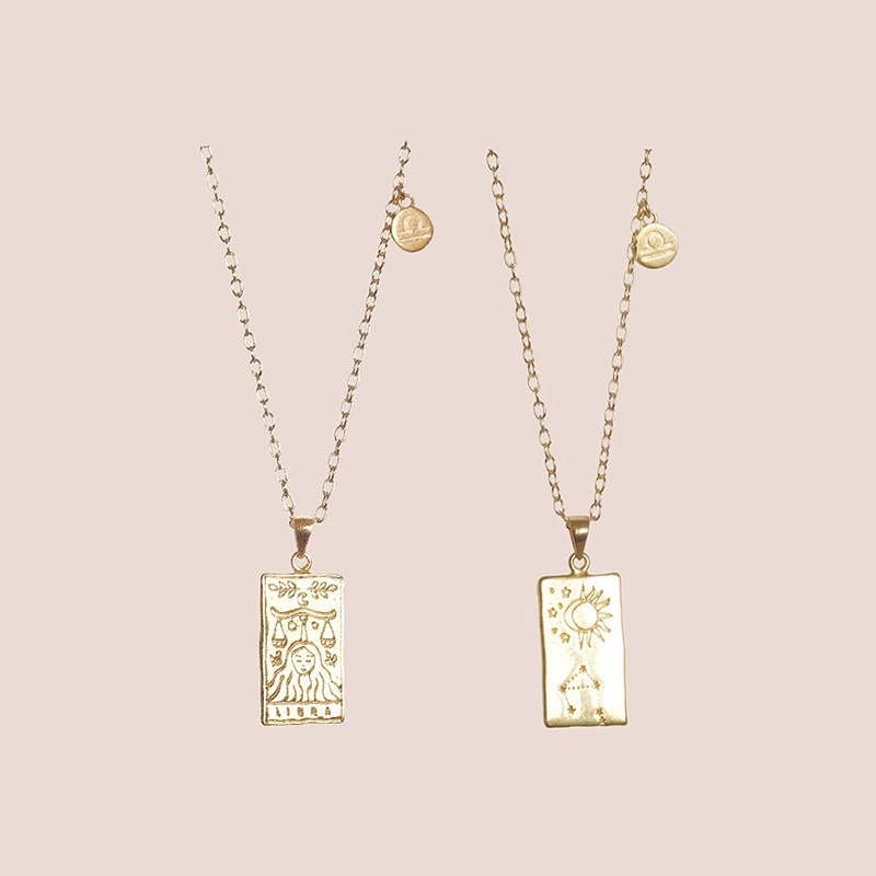 horoscope zodiac necklace (kalung zodiak / kalung stainless / kalung)