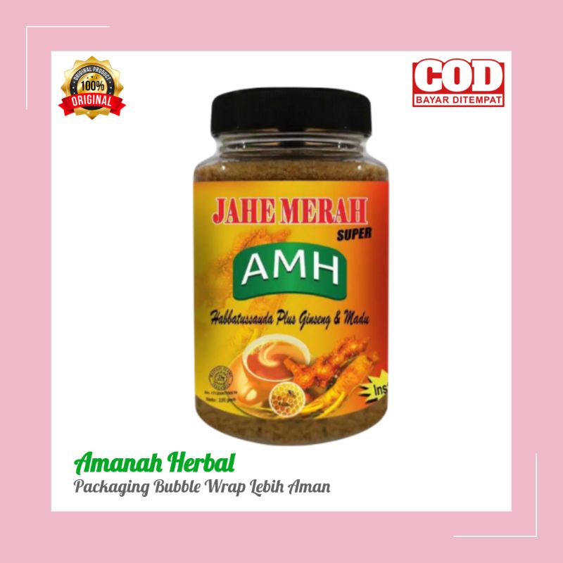 Jahe Merah Super AMH Kemasan TOPLES Isi 220 gram