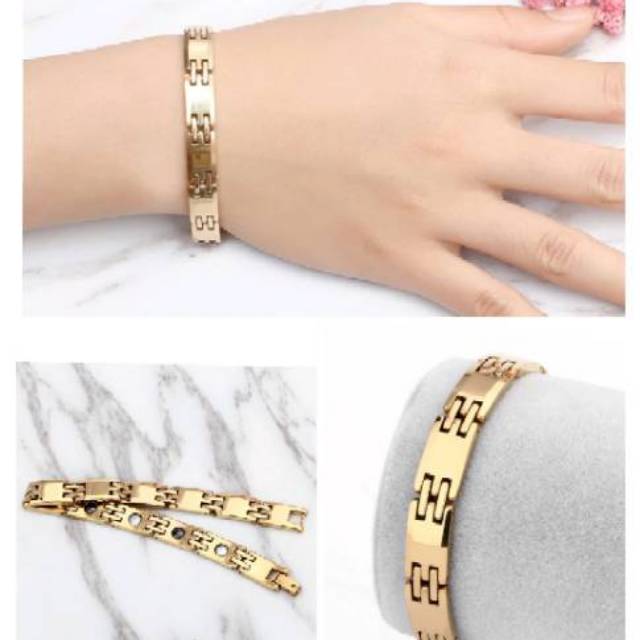Gelang magnet kesehatan pria wanita - gelang Tungsten kesehatan