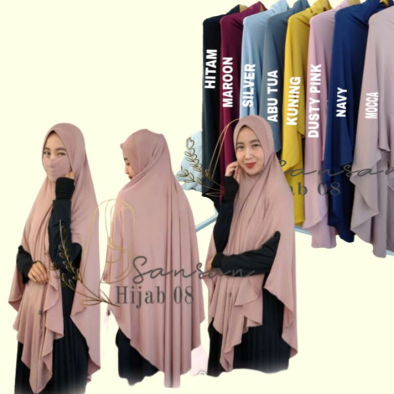 Khimar Hijab Jilbab Niqob Kerudung French ANNISA Cadar jumbo