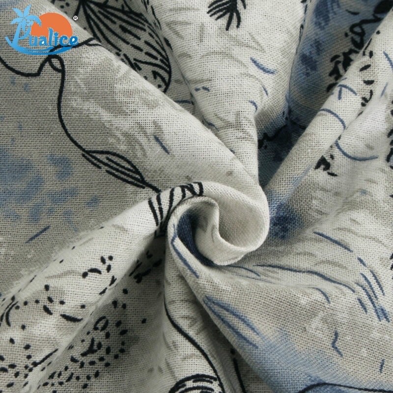 KEMEJA LINEN VINTAGE ABSTRAK IMPORT PRIA JEPANG ORIGINAL P1