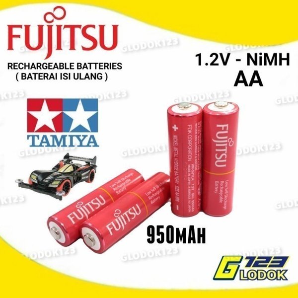 Baterai FUJITSU Batre AA A2 Cas Rechargeable Made In Japan Original