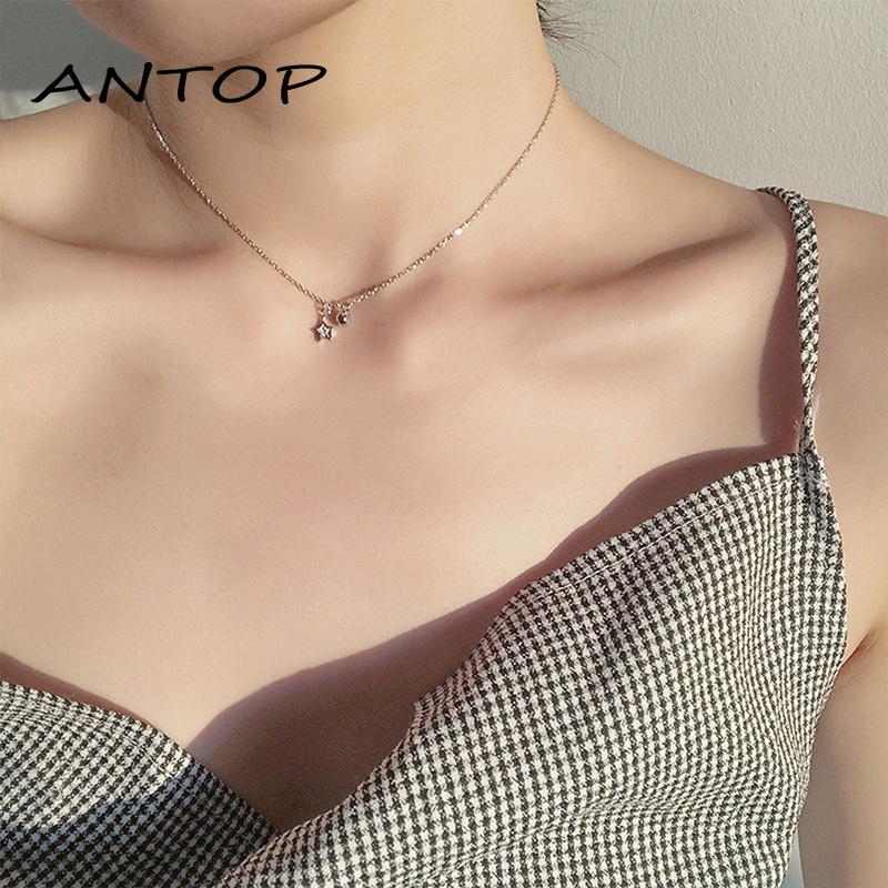 Liontin Lonceng Kalung Bel Bintang Sederhana Aksesoris Fashion ANTOP