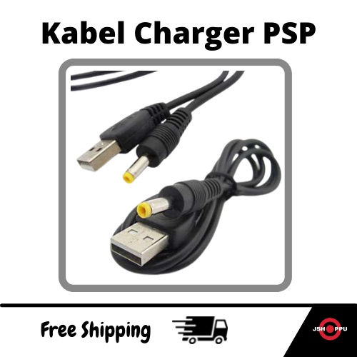 Kabel Charger PSP USB Slim Fat Single 1000 2000 3000 Charging