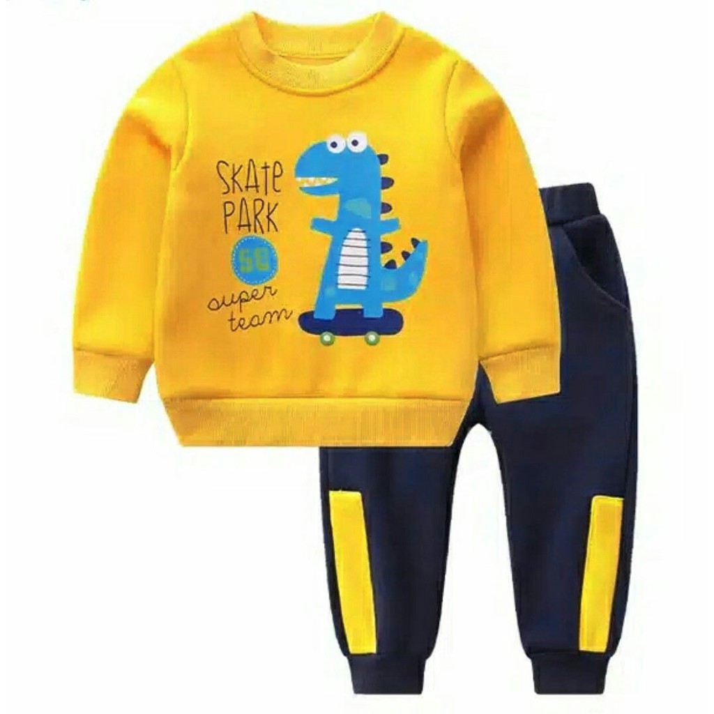 Baju Set baju Anak boy / girl Dino Park Kids 08 MS