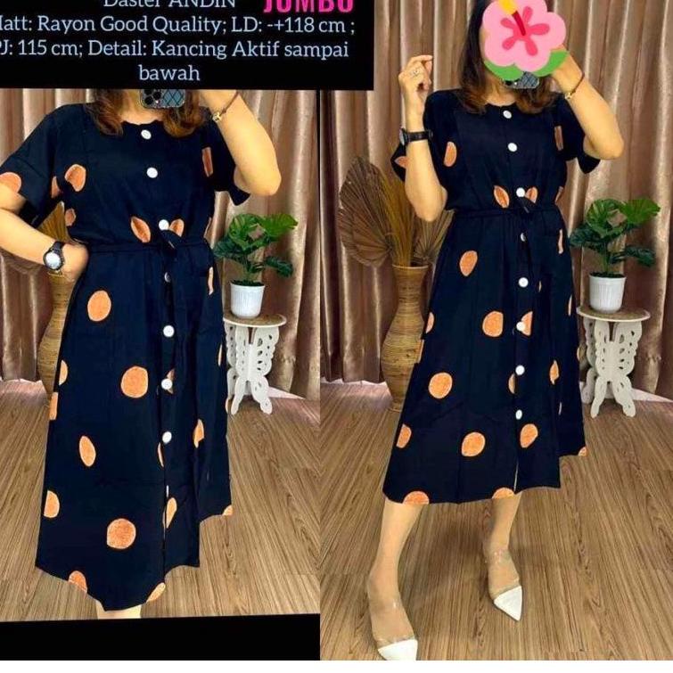 Harga Murah.. Daster Andin/Daster Kekinian/Daster Full Kancing/Daster Santai/Daster Rayon/Daster Ade
