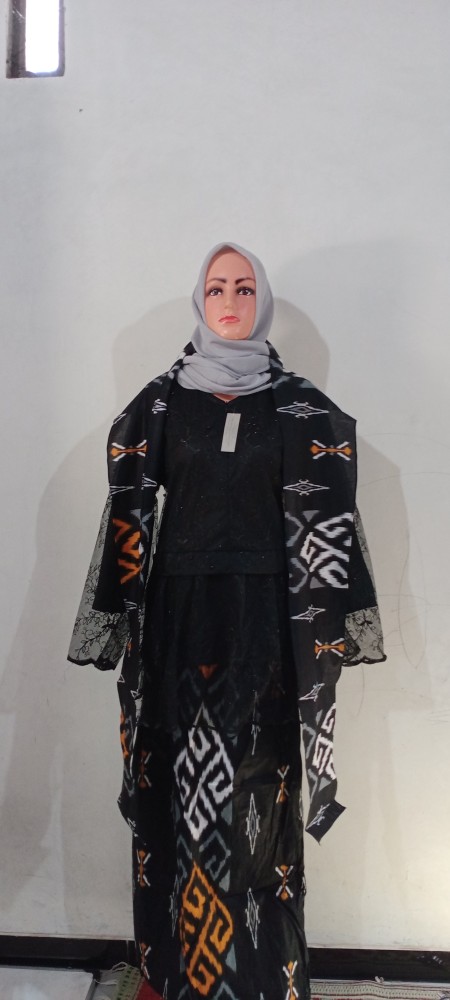 New Arrival !!! Shopashop Solo Batik Couple Kalima Tulle Mutiara -busui Resleting Depan