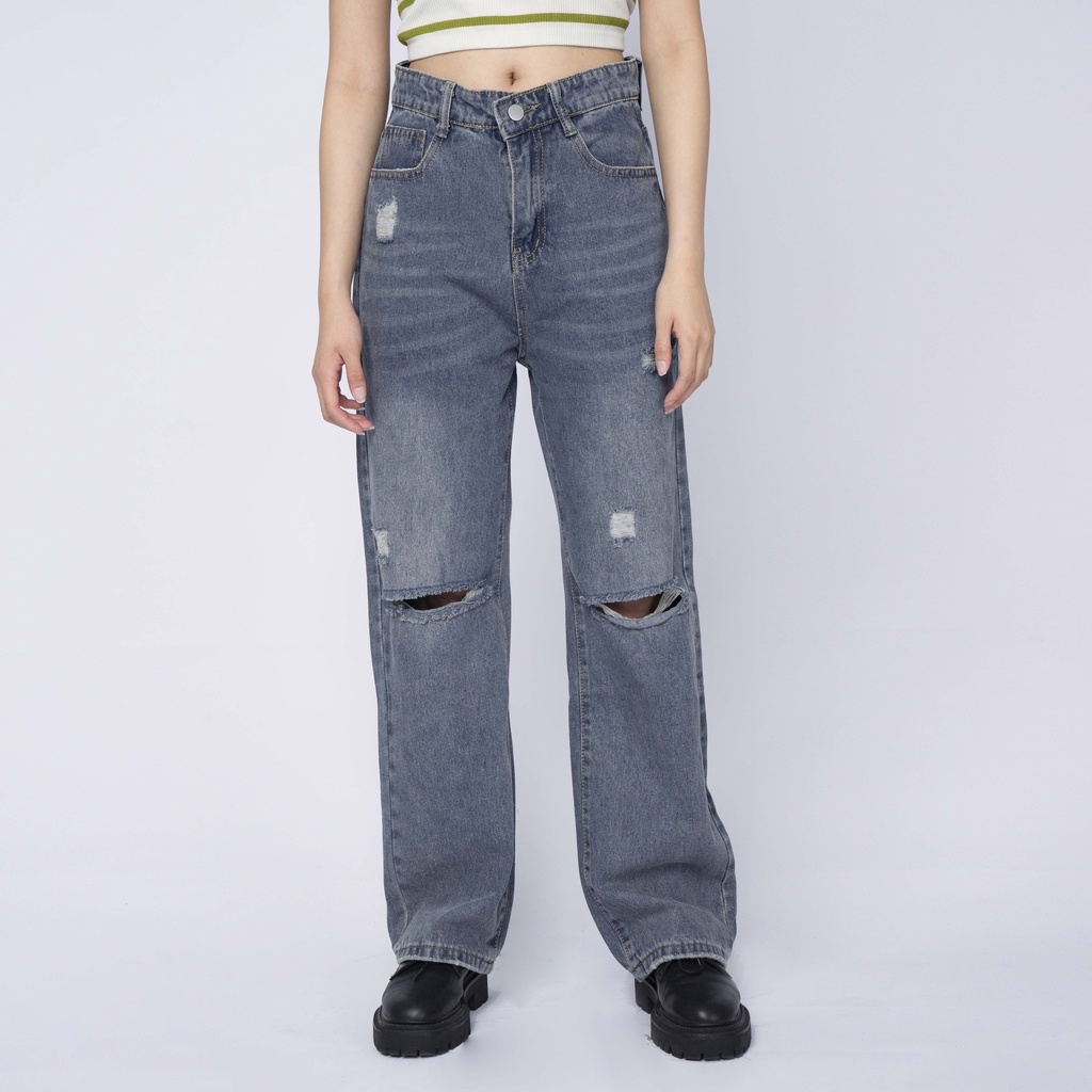 VIERLIN - Jeans 8027 - HIGHWAIST BAGGY LOOSE JEANS