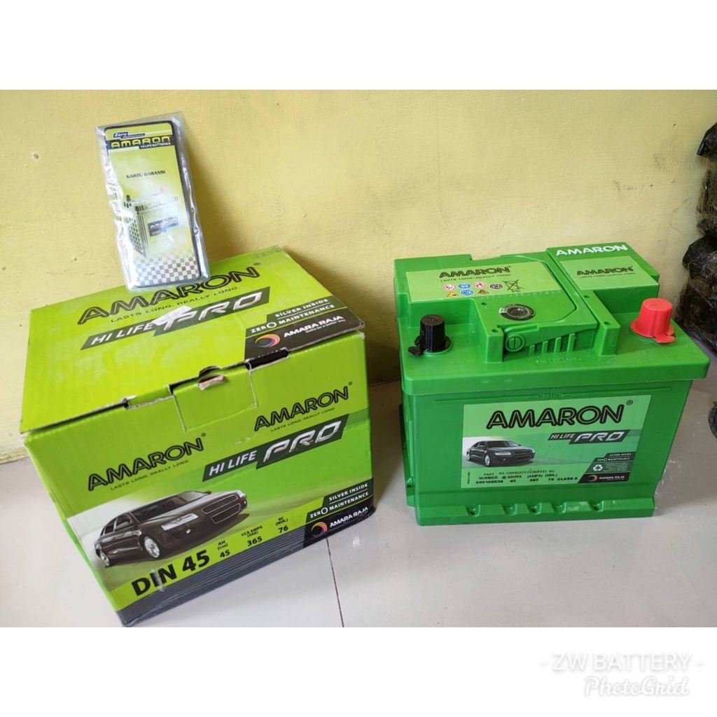 Aki Mobil Ford Ecosport, Fiesta DIN 45 AMARON HI-LIFE Aki Kering